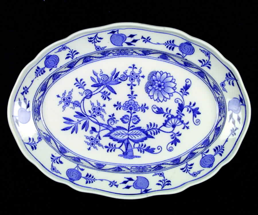 Meissen (Scalloped) 10" Oval Serving Platter by Brown, Westhead & Moore-1