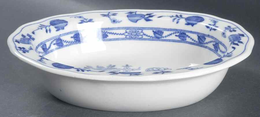 Meissen (Scalloped) 9" Oval Vegetable Bowl by Brown, Westhead & Moore-1