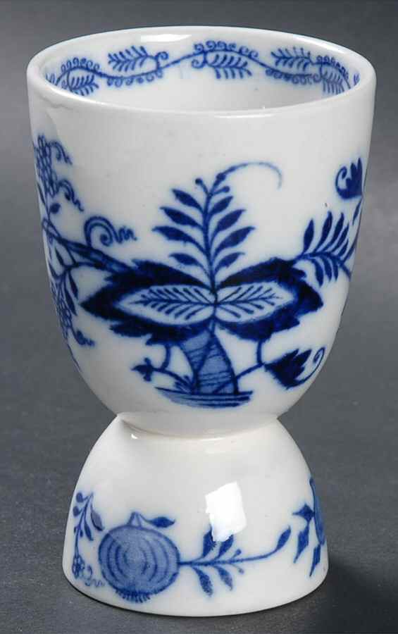 Meissen (Scalloped) Double Egg Cup by Brown, Westhead & Moore-1