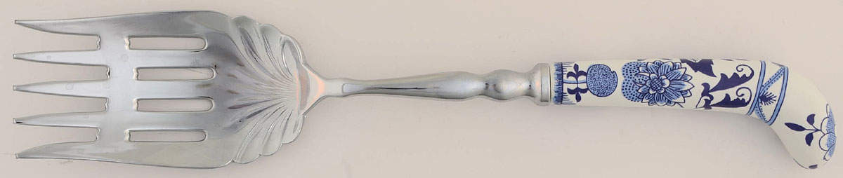 Blue Danube Salad Serving Fork with Stainless Prongs by Blue Danube (Japan)-1
