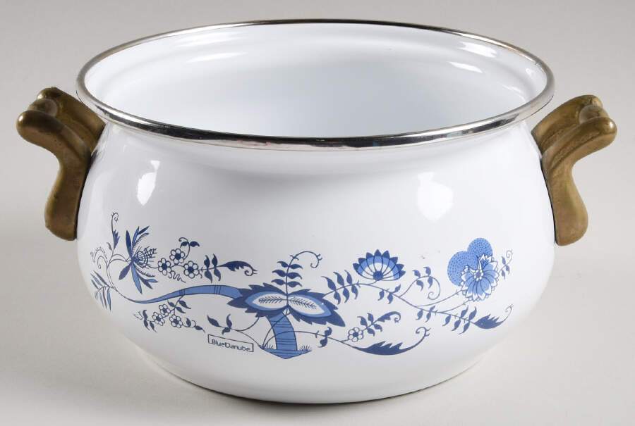 Blue Danube 2 Qt Metal Covered Casserole No Lid by Blue Danube (Japan)-1