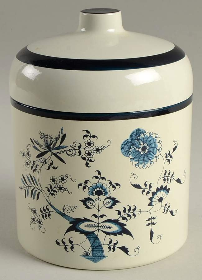 Blue Danube Small Lacquer Canister & Lid by Blue Danube (Japan)-1