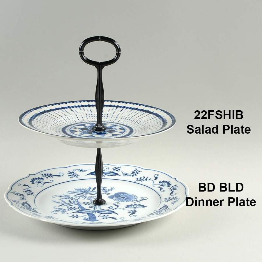 Blue Danube Mixed/Match 2 Tier Serving Tray by Blue Danube (Japan)-1