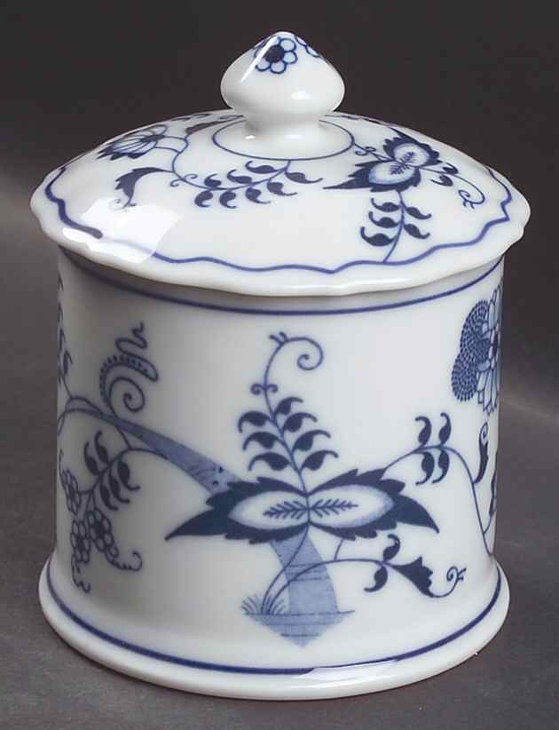 Blue Danube Cotton Ball Jar and Lid by Blue Danube (Japan)-1
