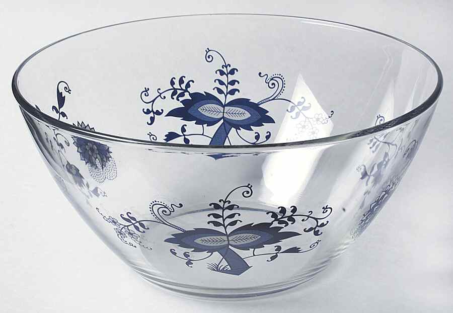 Blue Danube Large Glassware Salad Bowl by Blue Danube (Japan)-1