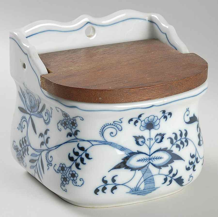 Blue Danube Salt Box & Lid by Blue Danube (Japan)-1