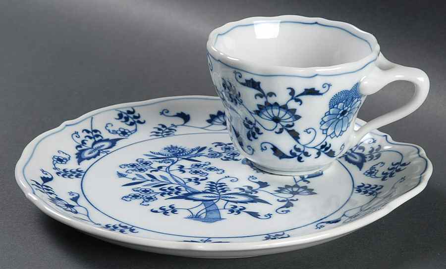 Blue Danube Snack Plate & Reg Fl Cup by Blue Danube (Japan)-1