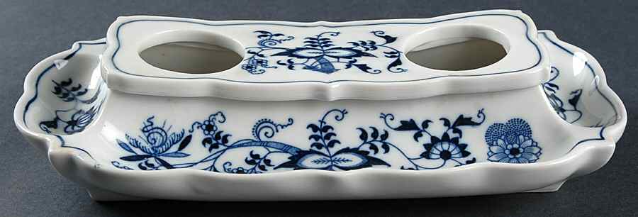 Blue Danube Double Ink Stand w/o Lids & Inserts by Blue Danube (Japan)-1