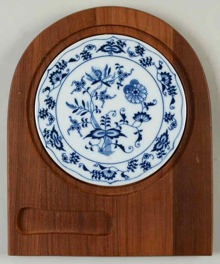 Blue Danube Oblong Wood Cheese with Tile by Blue Danube (Japan)-1