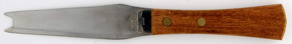 Blue Danube Cheese Knife-Stainless Blade W/Wood Handle by Blue Danube (Japan)-1