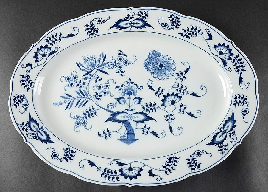 Blue Danube 15" Oval Serving Platter by Blue Danube (Japan)-1
