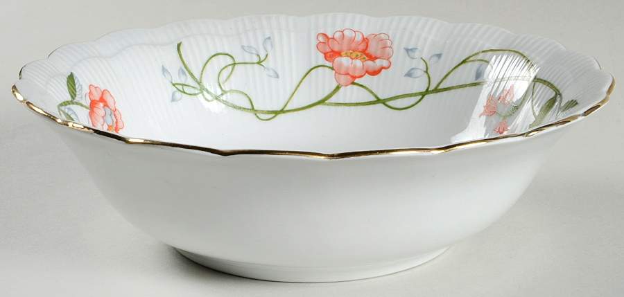 Trellis 9" Round Vegetable Bowl by Baum Brothers-1