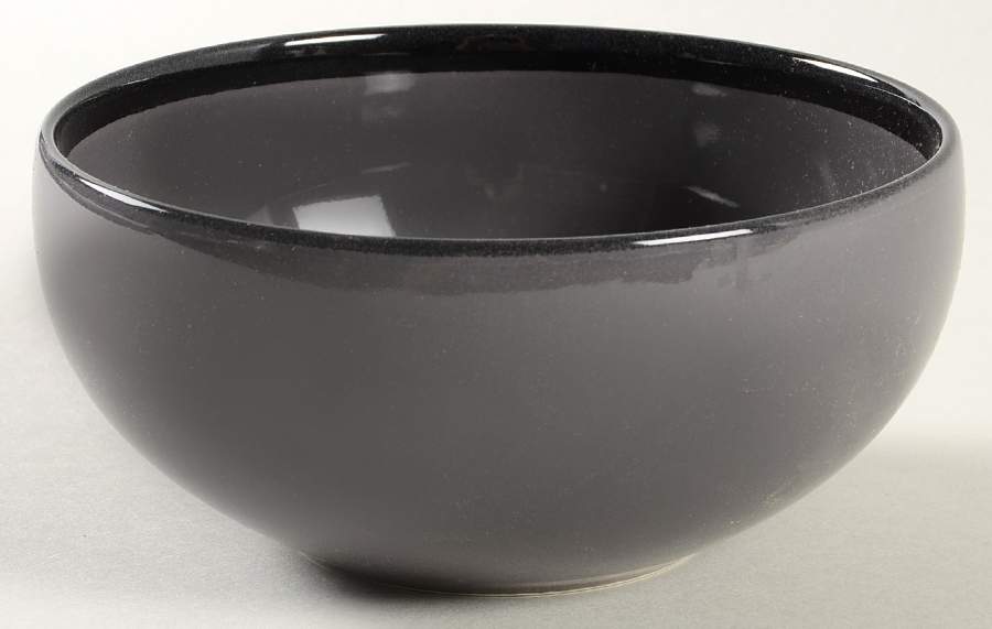 Optics Gray Black Coupe Cereal Bowl by Block-1