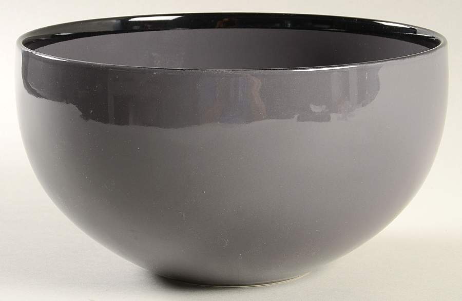 Optics Gray Black 7" Round Vegetable Bowl by Block-1