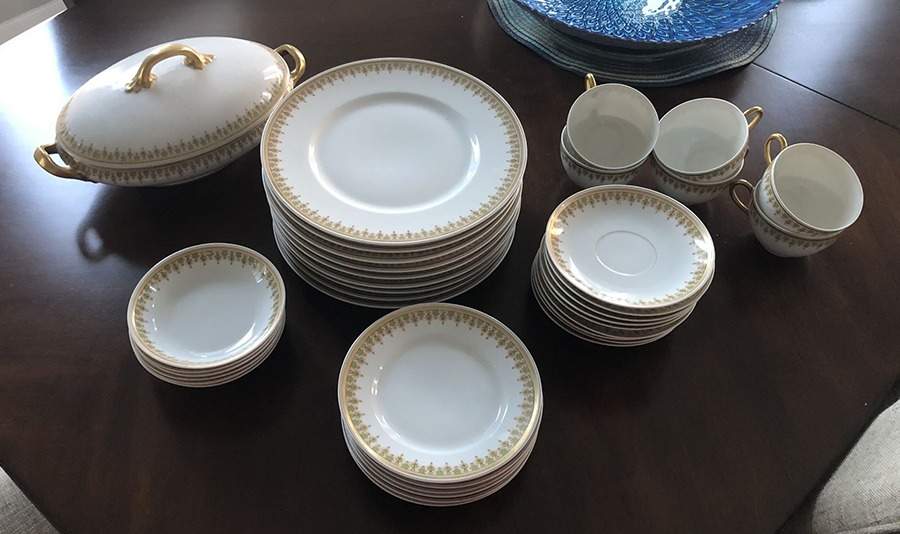 BER141 Flat Cup & Saucer Set by Bernardaud-1