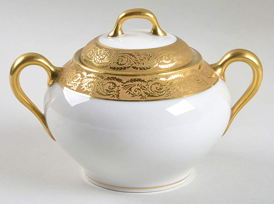 BOJ23 Sugar Bowl & Lid by Jean Boyer (Limoges)-1