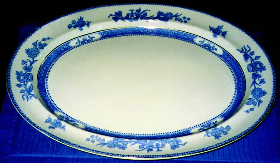 1249 12" Oval Serving Platter by Booths-1