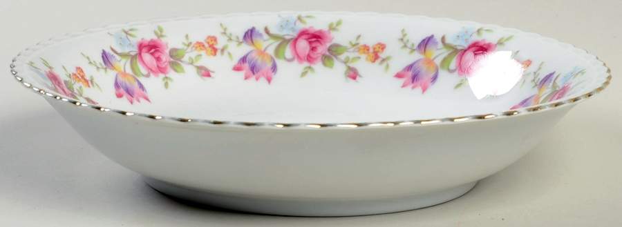 Flower Border Coupe Soup Bowl by Bavaria-1