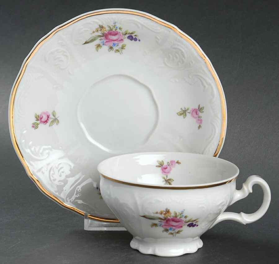 Sonata Footed Cup & Saucer Set by Thun-1