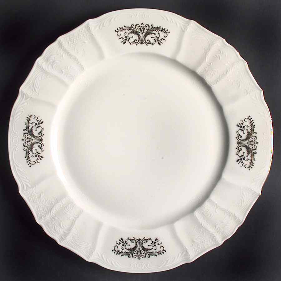 Bernadotte Gold Scroll 12" Chop Plate (Round Platter) by Baum Brothers-1
