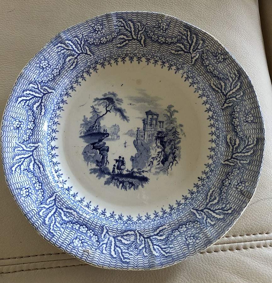 Picturesque Salad Plate by T & R Boote-1