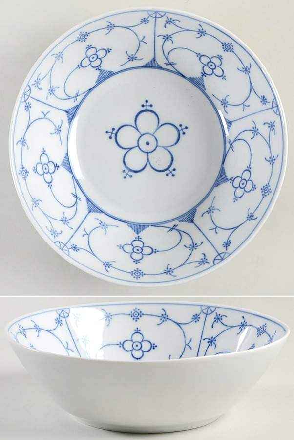 Indisch Blau 8" Round Vegetable Bowl by Bareuther & Co-1