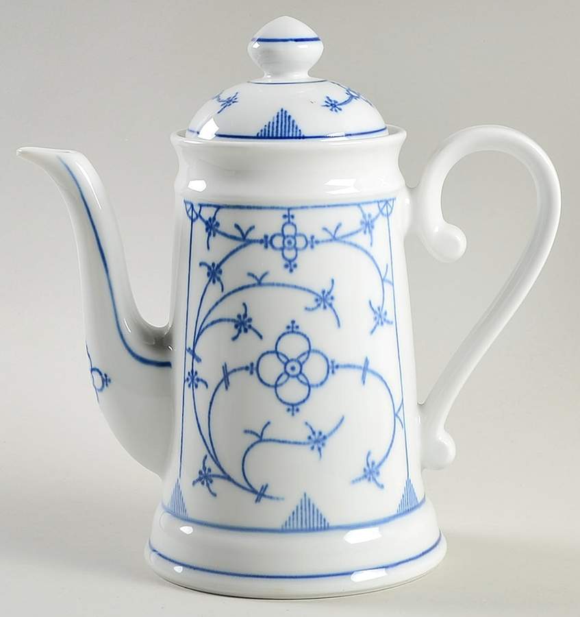 Indisch Blau Coffee Pot & Lid by Bareuther & Co-1
