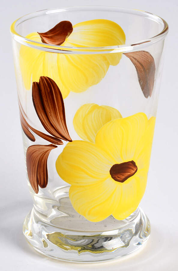 Delta Daisy 6 Oz Glassware Juice by Blue Ridge Southern Pottery-1