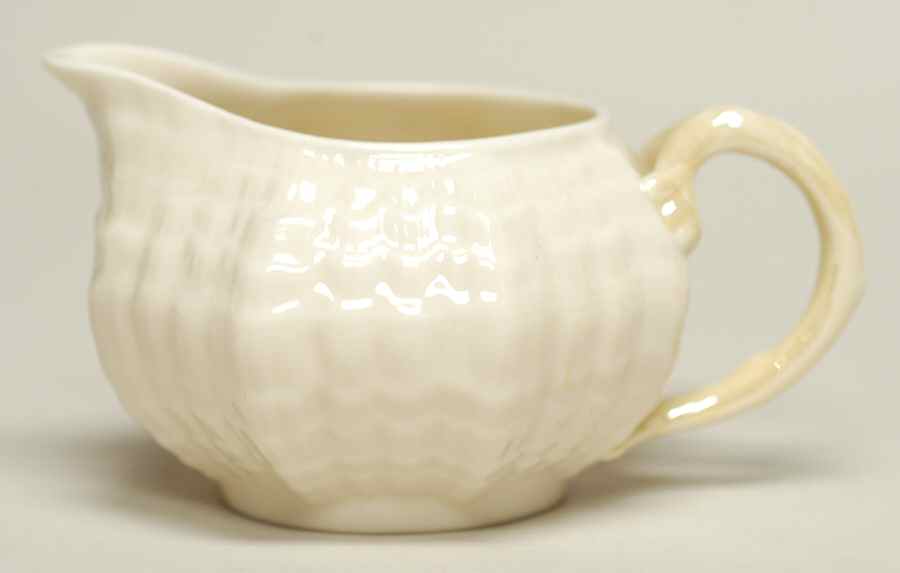 Tridacna Yellow (No Trim) Mini Creamer by Belleek Pottery (Ireland)-1