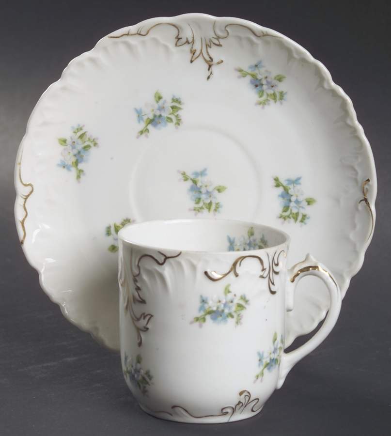 BWD698 Flat Demitasse Cup & Saucer Set by Bawo & Dotter-1