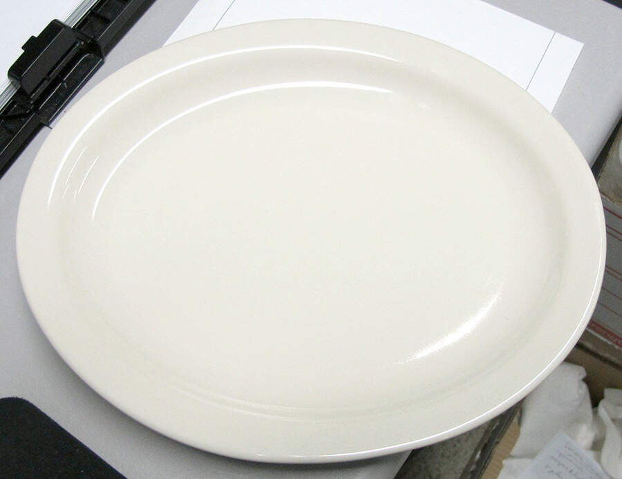 Conservo 11" Oval Serving Platter by Buffalo Pottery-1