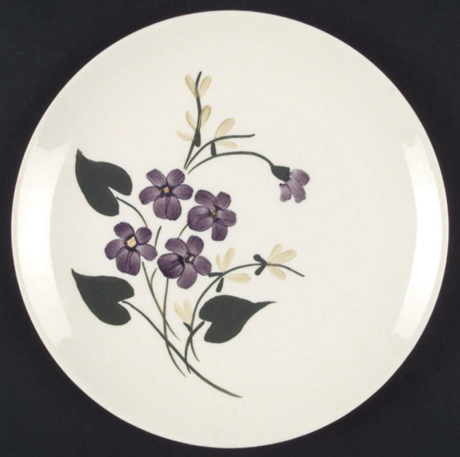 French Violets Dinner Plate by Blue Ridge Southern Pottery-1