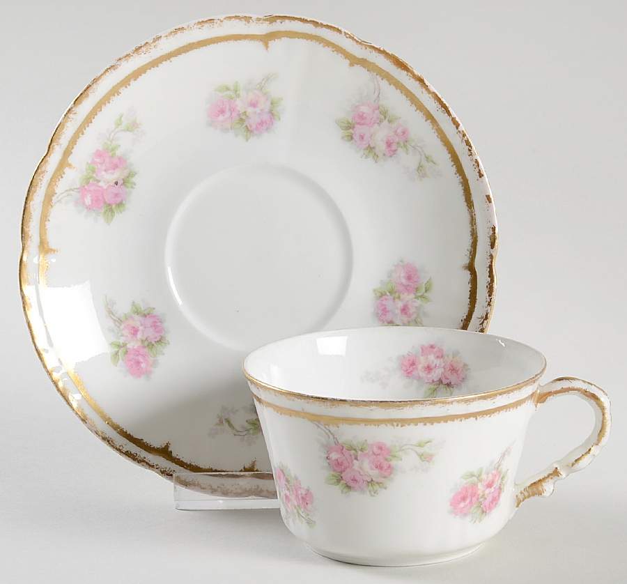 BOG17 Flat Cup & Saucer Set by George Borgfeldt-1