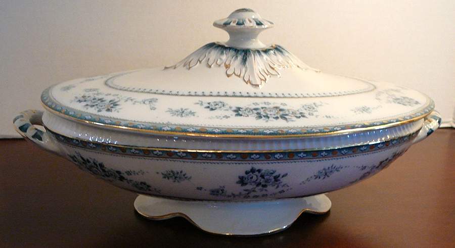 Florian Oval Covered Vegetable by Bourne & Leigh-1