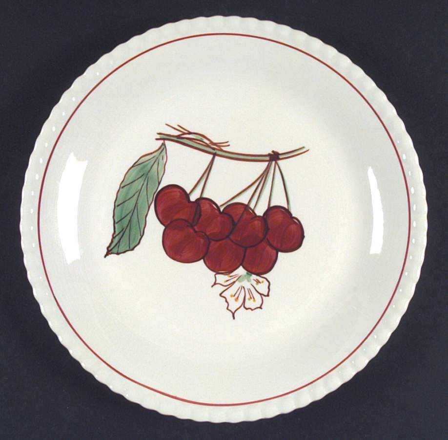 Fruited Plain Salad Plate by Blue Ridge Southern Pottery-1