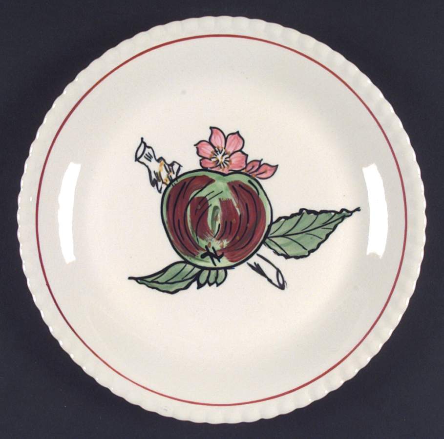 Fruited Plain Salad Plate by Blue Ridge Southern Pottery-1
