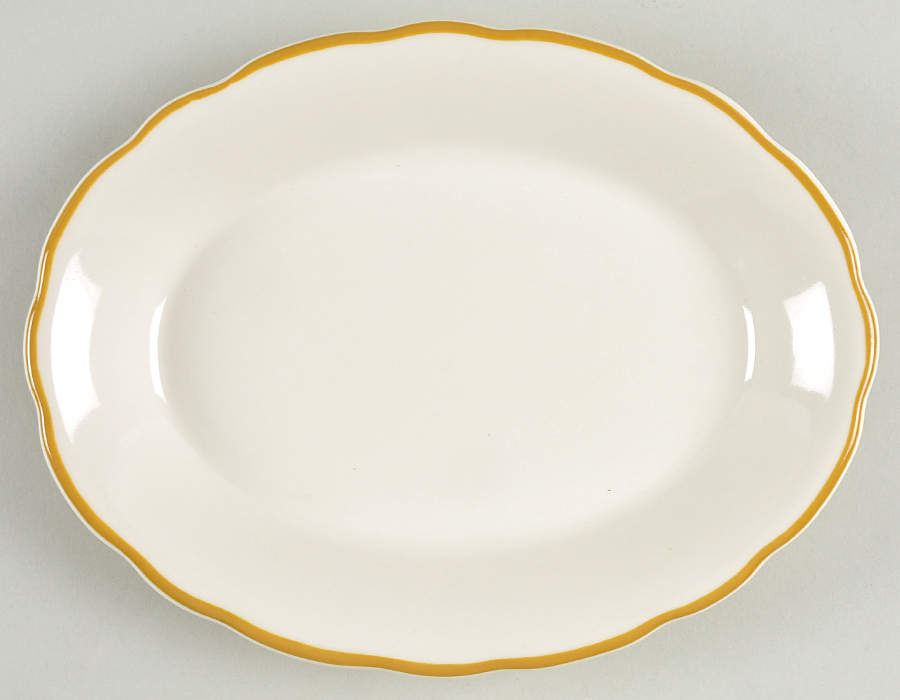 BUF36 7" Oval Serving Platter by Buffalo Pottery-1