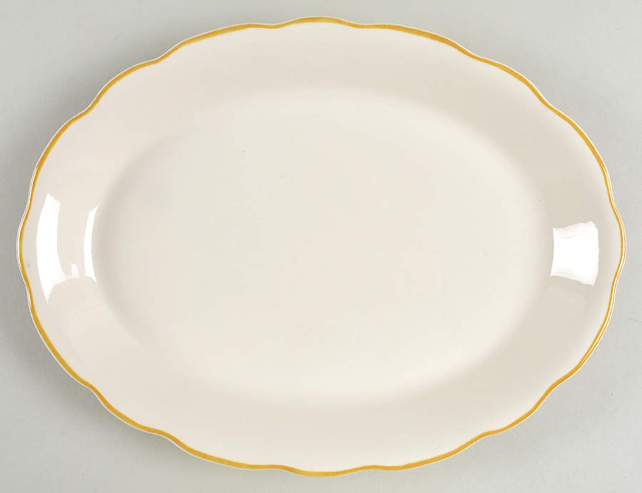 BUF36 11" Oval Serving Platter by Buffalo Pottery-1