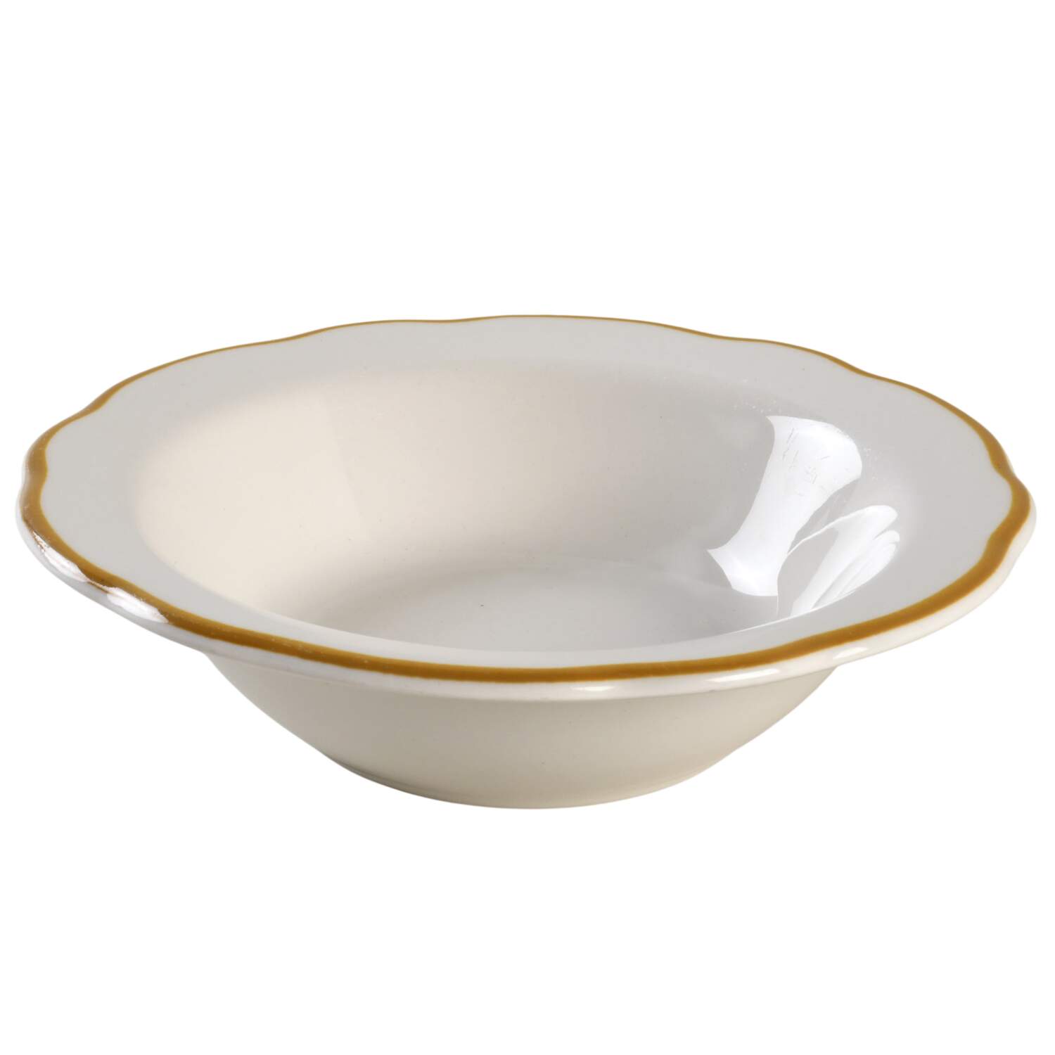 BUF36 Rim Fruit/Dessert (Sauce) Bowl by Buffalo Pottery-1