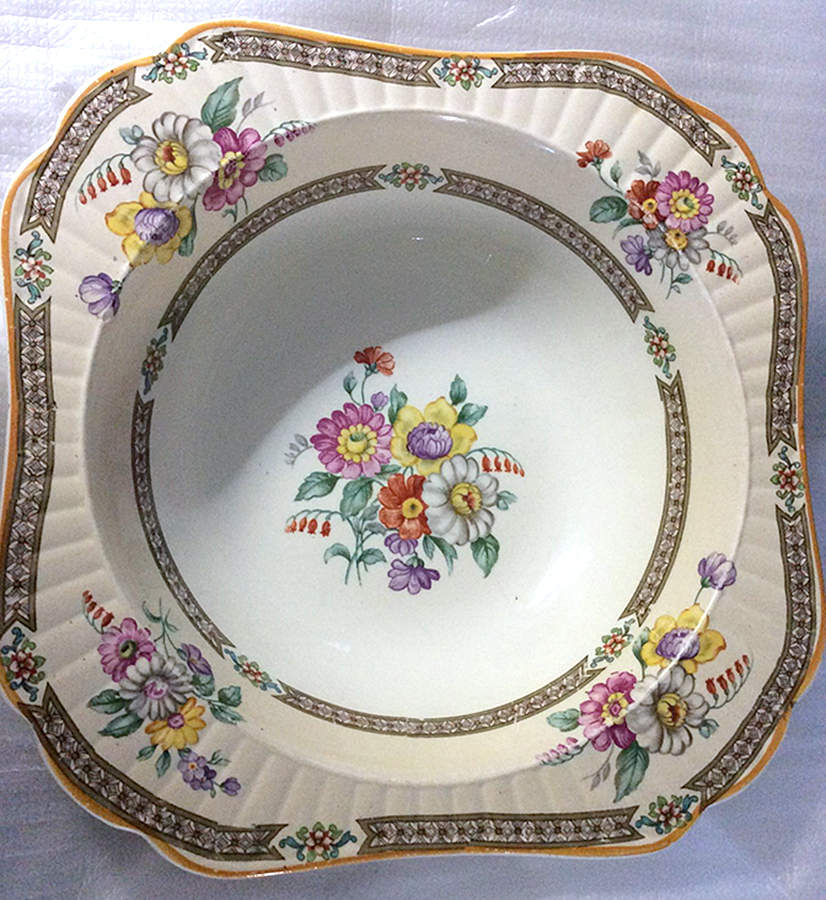 4307 9" Square Vegetable Bowl by Booths-1