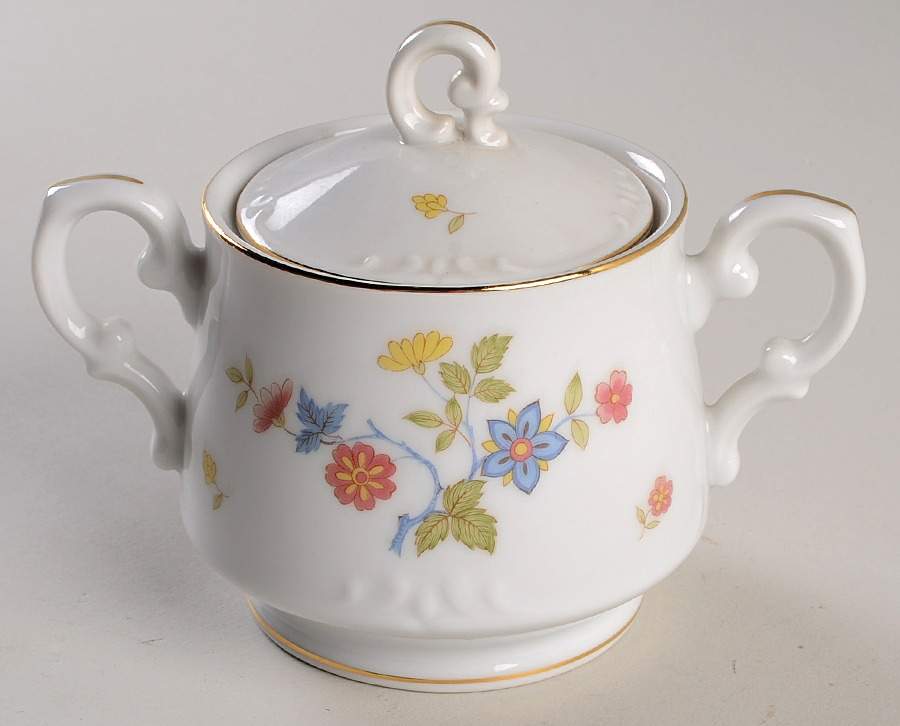 Brittney Sugar Bowl & Lid by Bristol (Japan)-1