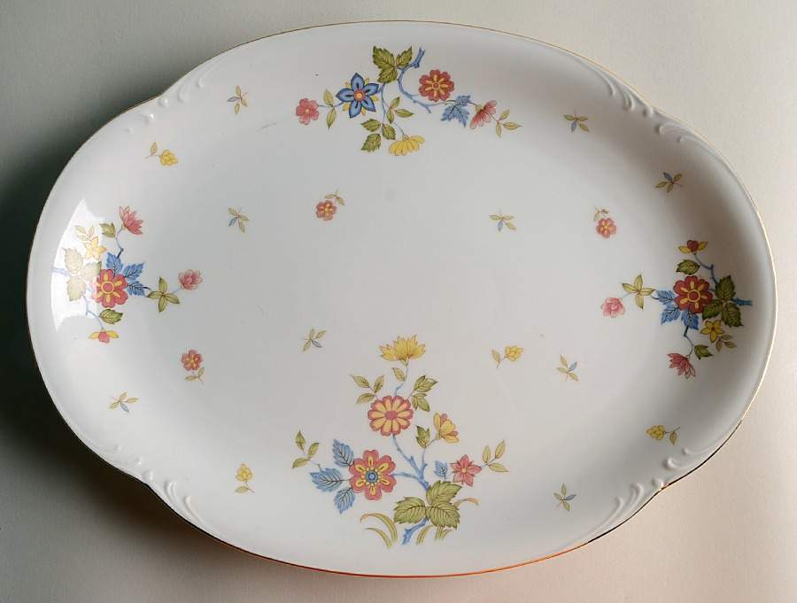 Brittney 14" Oval Serving Platter by Bristol (Japan)-1