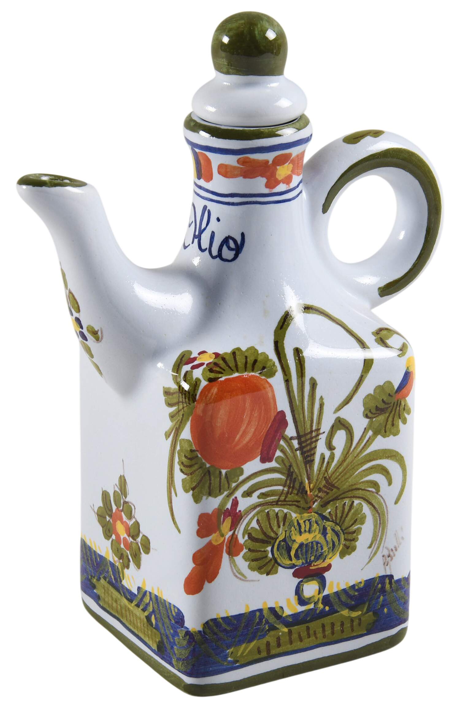 Blue Carnation Oil and Stopper by Brolli (Italy)-1