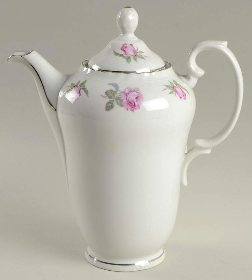 Vienna Rose Coffee Pot & Lid by Bohemia Ceramic Works-1