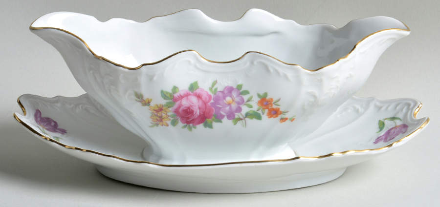 THU576 Gravy Boat with Attached Underplate by Thun-1