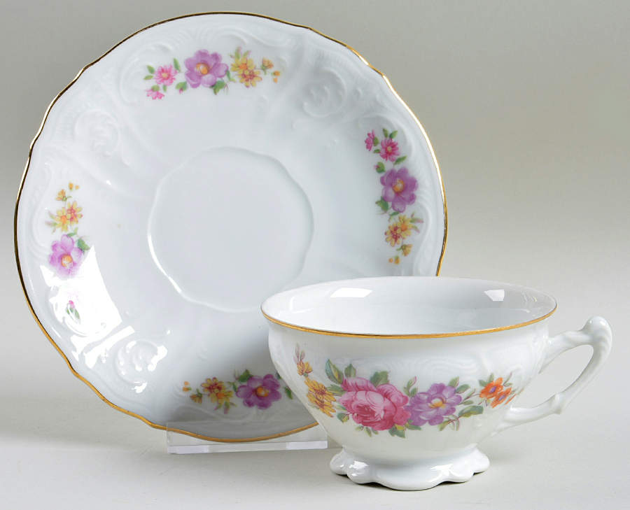 THU576 Footed Cup & Saucer Set by Thun-1