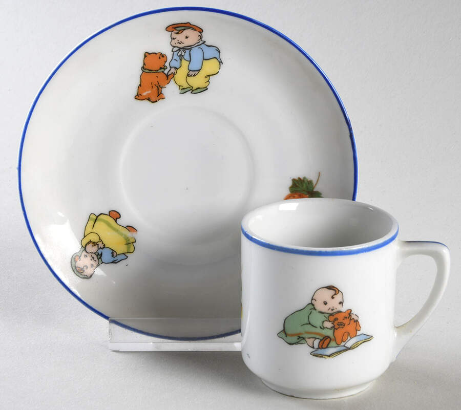 Happifats Child's Cup & Saucer Set by Beyer & Bock-1