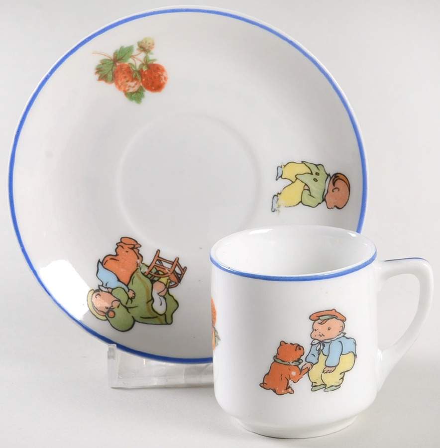 Happifats Child's Cup & Saucer Set by Beyer & Bock-1