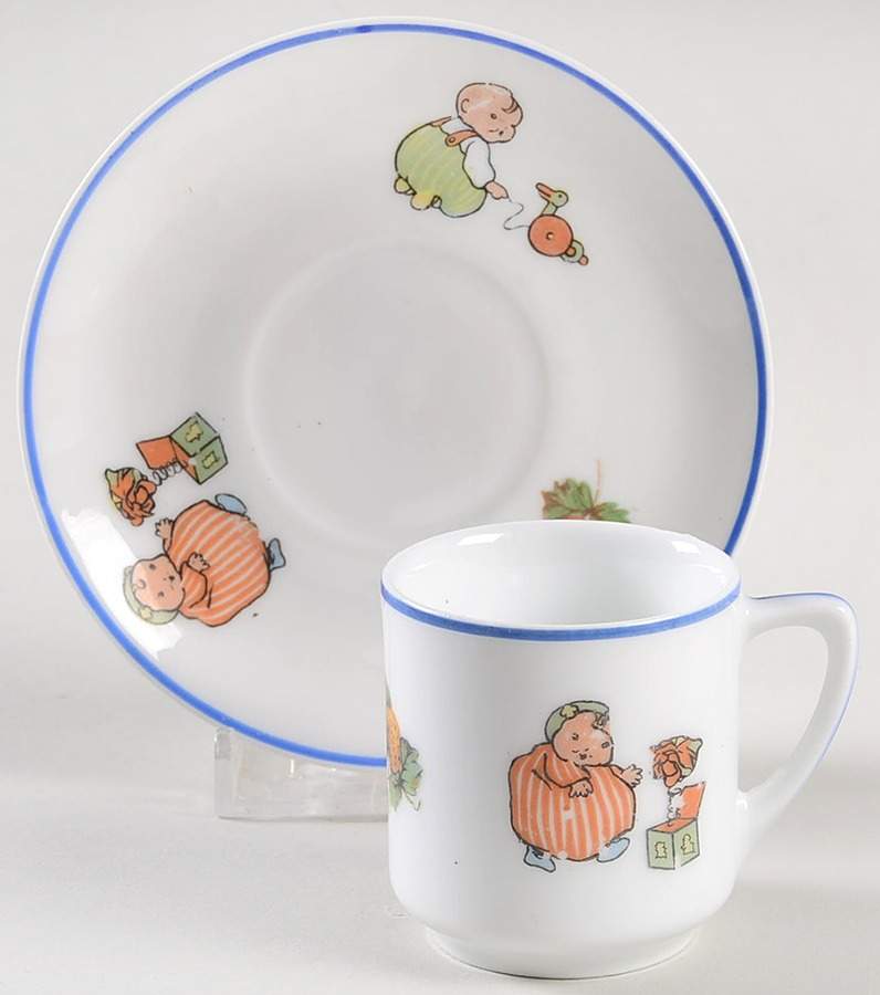 Happifats Child's Cup & Saucer Set by Beyer & Bock-1