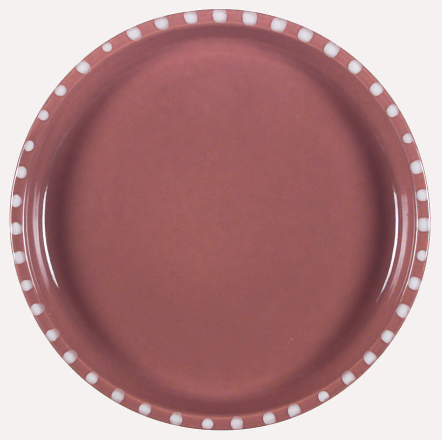 Rhythm Terra Cotta Dinner Plate by Block-1